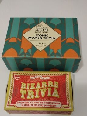 Iconic Women Trivia" Card Set - and Bizarre Trivia Set
